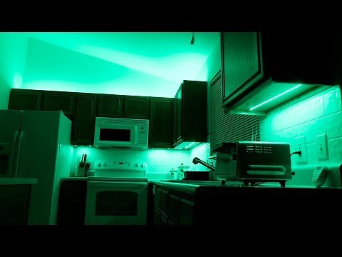 How to Install Above-Cabinet and Under-Cabinet LED Lighting Using Color-Changing Strips