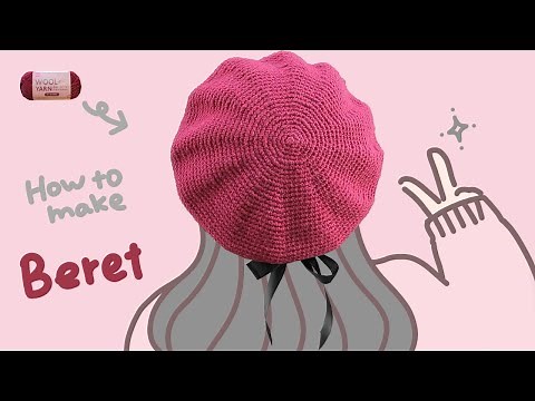 How to crochet basic BERET [TUTORIAL]
