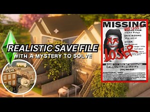 REALISTIC SIMS 4 SAVE FILE WITH A MYSTERY TO SOLVE! LORE, DRAMA, DEPTH | Life is Strange Inspired ✨