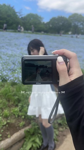 私の愛用してるデジカメ📷 本当に写りが最高で大好き一生使うよ😢🩵 #fyp #ネモフィラ #デジカメ #coolpix #コンデジ #フィルムカメラ #写真の撮り方