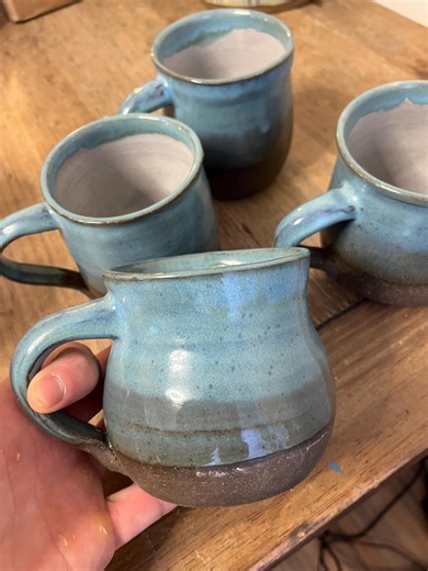 Pair of Hand-thrown Mugs Made in Vermont - Etsy