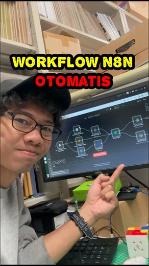 Danang Kumara on Instagram: "WORKFLOW N8N CUMA SATU KLIK? GAK PAKE PUSING! 🤯 Stop buang waktu susun node berantakan! ✋ Cukup jelaskan workflow n8n yang kamu mau di BLACKBOX.AI. AI akan langsung hasilkan Script JSON yang rapi. Satu copy-paste, workflow langsung jadi! Cek video ini untuk hack termudah bikin otomatisasi. #BLACKBOXAI #n8n #AIScript #n8nWorkflow #n8nHack #Tutorialn8n #Otomasi #AIagent #LowCode #NoCode"