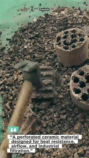 Inside a Multi-Hole Ceramic Core! #engineering #ceramic #industrialtech