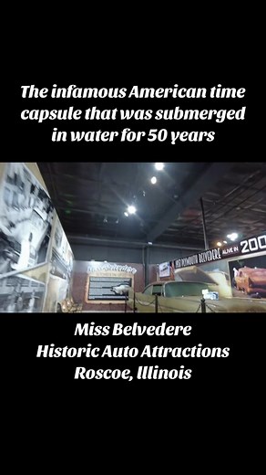 This is the legendary Miss Belvedere, the failed time capsule that was destroyed by water. It is now on public display at Historic Auto Attractions in Roscoe, Illinois. #cars #timecapsule #history #weirdhistory #strangefacts
