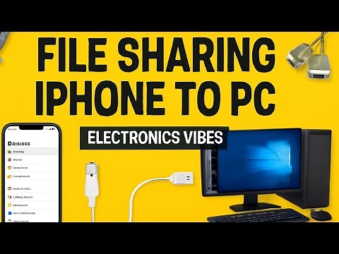 File Sharing iPhone to Computer Using Local Send | Easy Guide | Electronics Vibes |