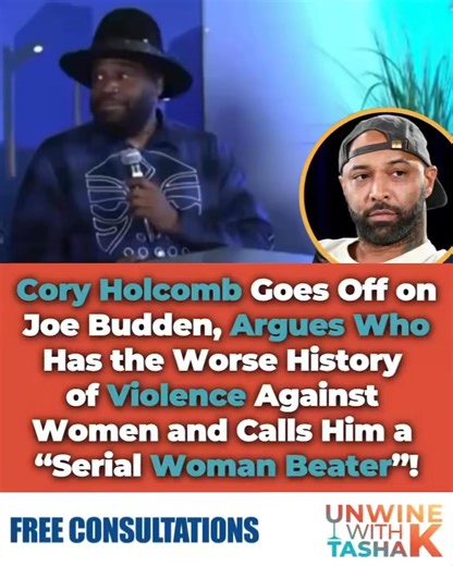 (#AD) — Cory Holcomb unleashes on Joe Budden during a heated exchange, claiming Joe has a pattern of violence against women while insisting he’s only had “one incident” in his own past. Cory repeatedly labels Joe a “serial woman beater” as the two go back and forth on their histories. | Tasha K