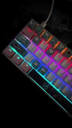 All of our keycaps fit cherry profile -switch (mostly all mechanical gaming keyboards). Use a keycap puller (or gently with fingers) and look at the switch underneath. 👉 If you see a plus-shaped ( ) cross stem, you’re good. That’s the standard Cherry MX-style mount your keycaps fit. #valorant #valorantedits #pcsetup #keyboard