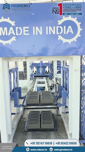 Fly ash Brick Making Machine | Robexo | Rx10 #flyashbrickmachine