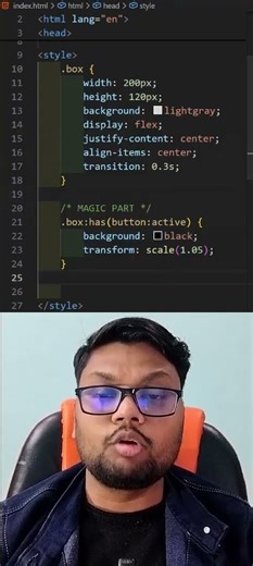 CSS :has() Selector Explained in 30 Seconds 🔥