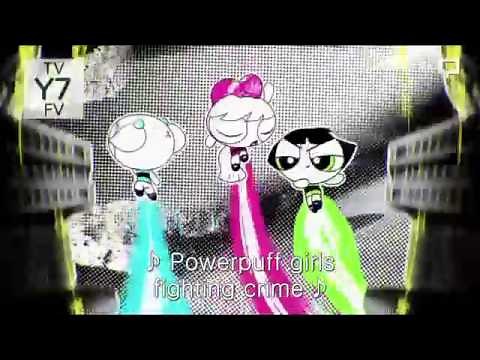 powerpuff girls fighting crime, to save the world before bedtime!!