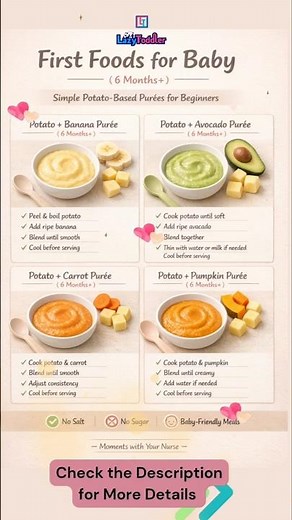 6 Month Baby Food Ideas 🥣 | Weekly Meal Plan + Easy Homemade Recipes
