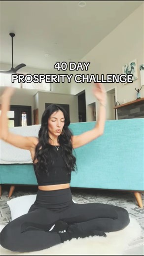 We're feeling that Prosperity Szn glow ✨ Tomorrow will be day 5/40- if you've been wanting to join but haven't taken the leap... this is the time! It's free to try the membership which not only has access to this Prosperity Challenge, but also many other exclusive practices, meditations, soundcurrents to jam out to and much more. Grab the link in our bio to sign up. 🔥