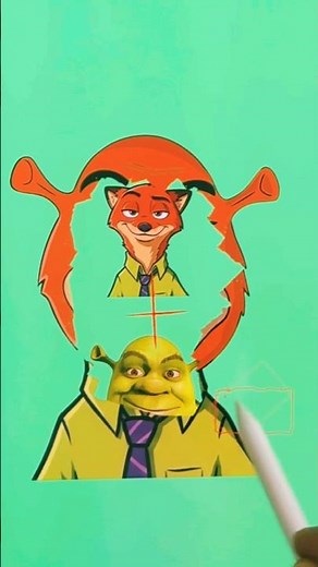 Mixing Nick Wilde and Shrek into one cool character