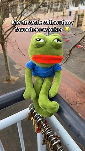 Our Relatable Pepe & Pepa need a new friend adopt them today from our bio 💙🩷 #withoutyou #coworker #bestie #heartbroken #sad #relatable #coworkers #coworkergifts | Relatable Pepe