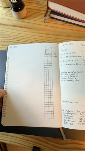 My simple 2026 journal setup! Full setup on my YouTube channel. #bulletjournal #simplejournalsetup