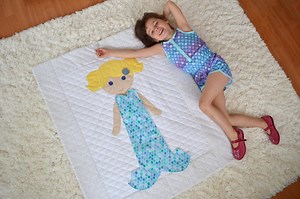 PDF Mermaid Pattern, Digital Mermaid Pattern, Paper Doll Blanket Clothing Pattern, Unique Children's Gift, Children's Sewing Pattern - Etsy Canada