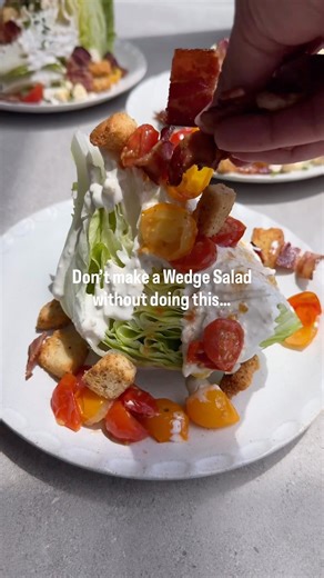 SECRET TECHNIQUE for the Wedge Salad win! #recipe