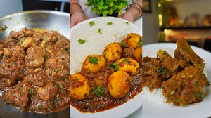 3 Types of Spicy Curry Recipe | Mutton Curry, Chicken Curry, Egg Curry ASMR Cooking #cooking #asmr #recipes | Food Code