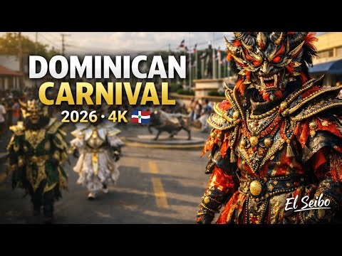 Dominican Carnival 2026 🇩🇴 | Street Parade & Costumes - EL SEIBO (4K Walking Tour)