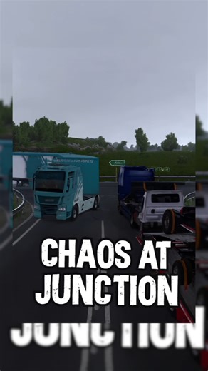 TRUCKERSMP CHAOS 😭 Confusion at the Junction 💀 #short