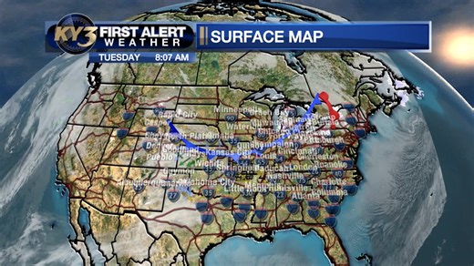 Despite a quick cold front passing through today with some clouds, we'll stay quiet. See when the skies will clear and how temperatures look for today through tomorrow. | KY3 Weather