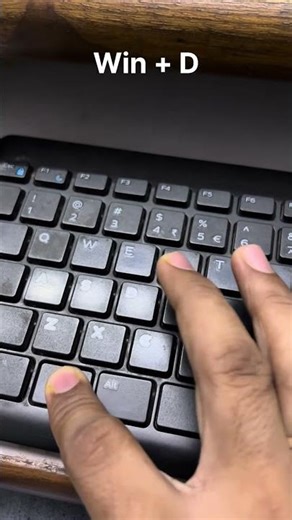 minimise shortcut key for minimise everything in windows computer