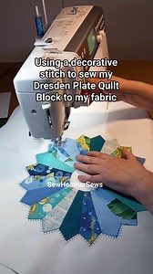 Such a pretty quilt block which is very easy to make even though it does look very complicated and complex to do! You will ve surprised... tutorial coming up! #SewHeatherSews #HeatherMakes #sewing #quilting #dresden #dresdenplate #dresdenquiltblock #sewingtiktok #sewtutorial #sewing #northwales #scotland #ireland #england #northernireland #UK | Sew Heather Sews