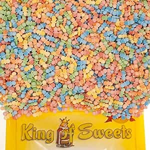 Pacifier (Uncoated) 5 Pound Pacifier Shaped Tiny Hard Sugar Candy in a Resealable Bulk King of Sweets Bag