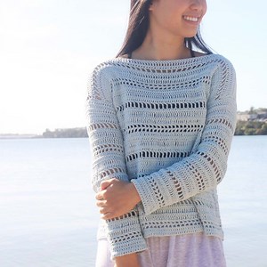 Crochet Mesh Summer Sweater - Free Pattern | For The Frills