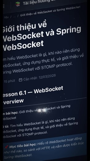 Spring Websocket #fyp #xuhuong #developer #java