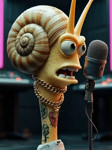 Snail Gerry is a fast rapper #fypシ゚ #fyp #kxin #spongebob | spongebob rap