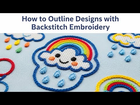 How to Outline Designs with Backstitch Embroidery