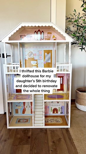 Barbie Dollhouse Renovation for 5th Birthday | DIY Makeover Ideas