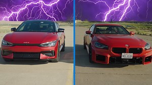Kia EV6 GT Races a Turbocharged BMW M2 and It's a Really Close Shave