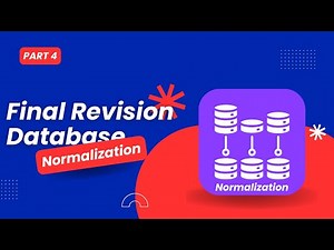 مراجعة قواعد البيانات Normalization الميدتيرم ج4 | Database Midterm Revision Part 4 (Normalization)