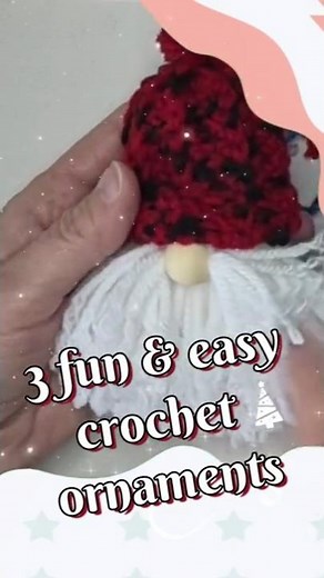 Crochet Christmas Ornaments⛄Beginner friendly tutorials ❄️
