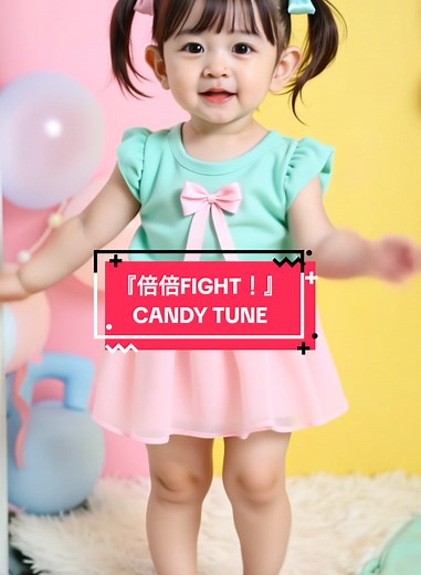 CANDY TUNE『倍倍ファイト！』踊ってみた #babydance #赤ちゃん #ai #candytune #倍倍fight