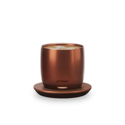 Ember Temperature Control Smart Cup, 6 oz, Copper, Up To 1.5-hr Battery Life - App Controlled Heated Cup - Improved Design