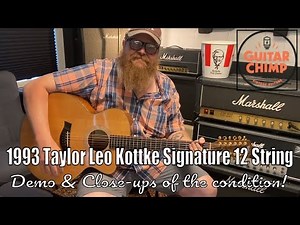 1993 Taylor LKSM Leo Kottke Signature 12 String Acoustic Guitar