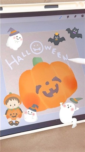 【イラストメイキング】コツコツ ハロウィン イラスト制作中🎃