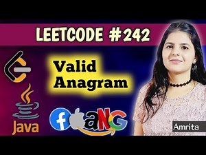 Valid Anagram | LeetCode problem 242 | Top 150 interview question series