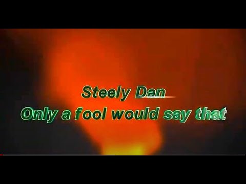 Steely Dan ~ 'Only a fool would say that' with lyrics on screen