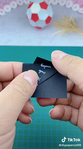 Let's make a football together#football #footballtiktok #papertutorial #papercraft #handmade #handmadecraft #diy #fyp #foryou