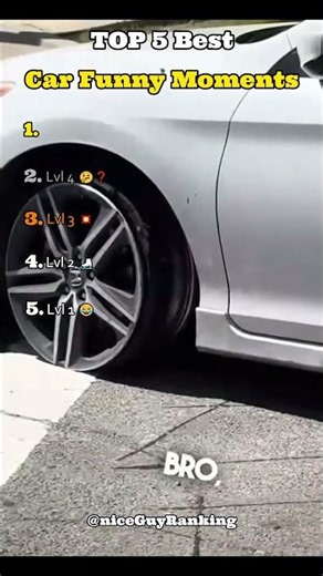 Top 5 Car Funny Moments 🚓 #tiktok #best