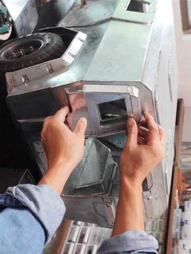 Rc Fitting Tank Making with Powerful V800 Engine - Part 2