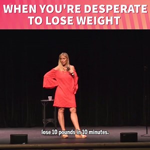 When you're DESPERATE to lose weight... Live dates and tickets at LeanneMorgan.com! #LeanneMorgan #StandUpComedy | Leanne Morgan