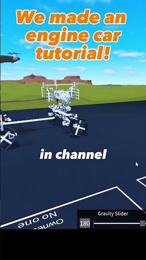 Plane crazy engine car! (FWD tutorial) #roblox #planecrazy #gaming #car #engine #tutorial