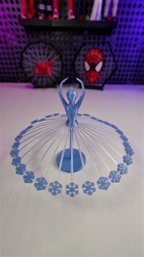 GRM3D | 3D Printed Dancing Ice Queen Daily Dose - Day 762 This is so mesmerising 😍 🗃️Model: makerworld 🖨️Printed On Bambulab A1 🧵Filament:... | Instagram
