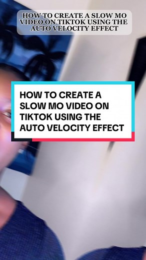 This is a video tutorial on how to create a slow motion video on tiktok using the auto velocity effect #tiktoktutorial #autovelocity #tiktoktips #tiktokbeginners #tiktoktipsandtricks #tiktoknewbies #contentcreator #newontiktok #jesizoba #jesizobaa