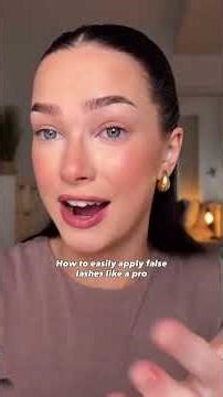 How To Apply False Lashes Like a Pro